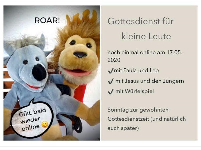 Gottesdienst für kleine Leute…
